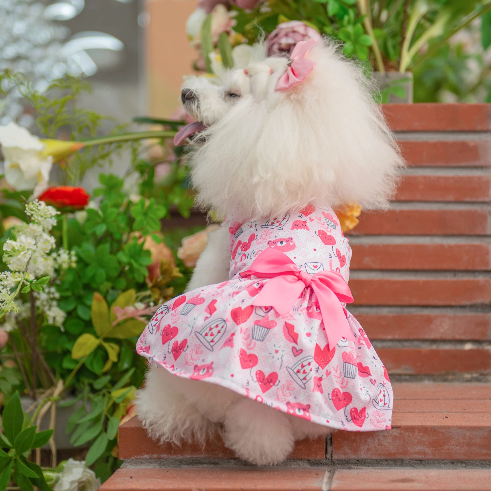 CuteBone Dog Dress Summer Dog Clothes Girl Puppy Skirt Outfit Pet Clothes for Small Dogs