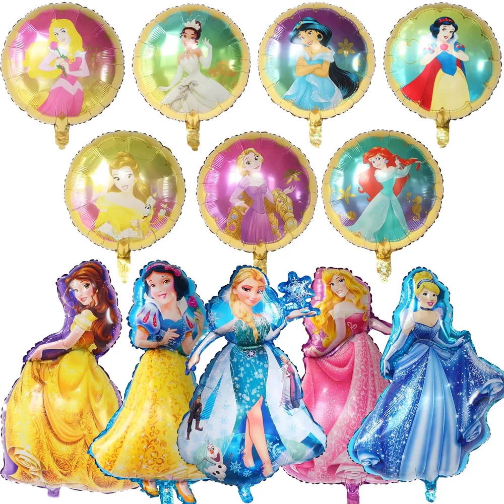 18inch Disney Princess Ball Snow White Cinderella Ice Princess  Foil Balloon Birthday Party Decoration Children\'s Toys