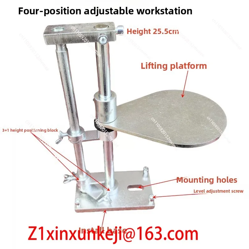Gem Angle Flat Grinder Lift Table, Octagonal Hand Lift Seat, Jewelry Processing