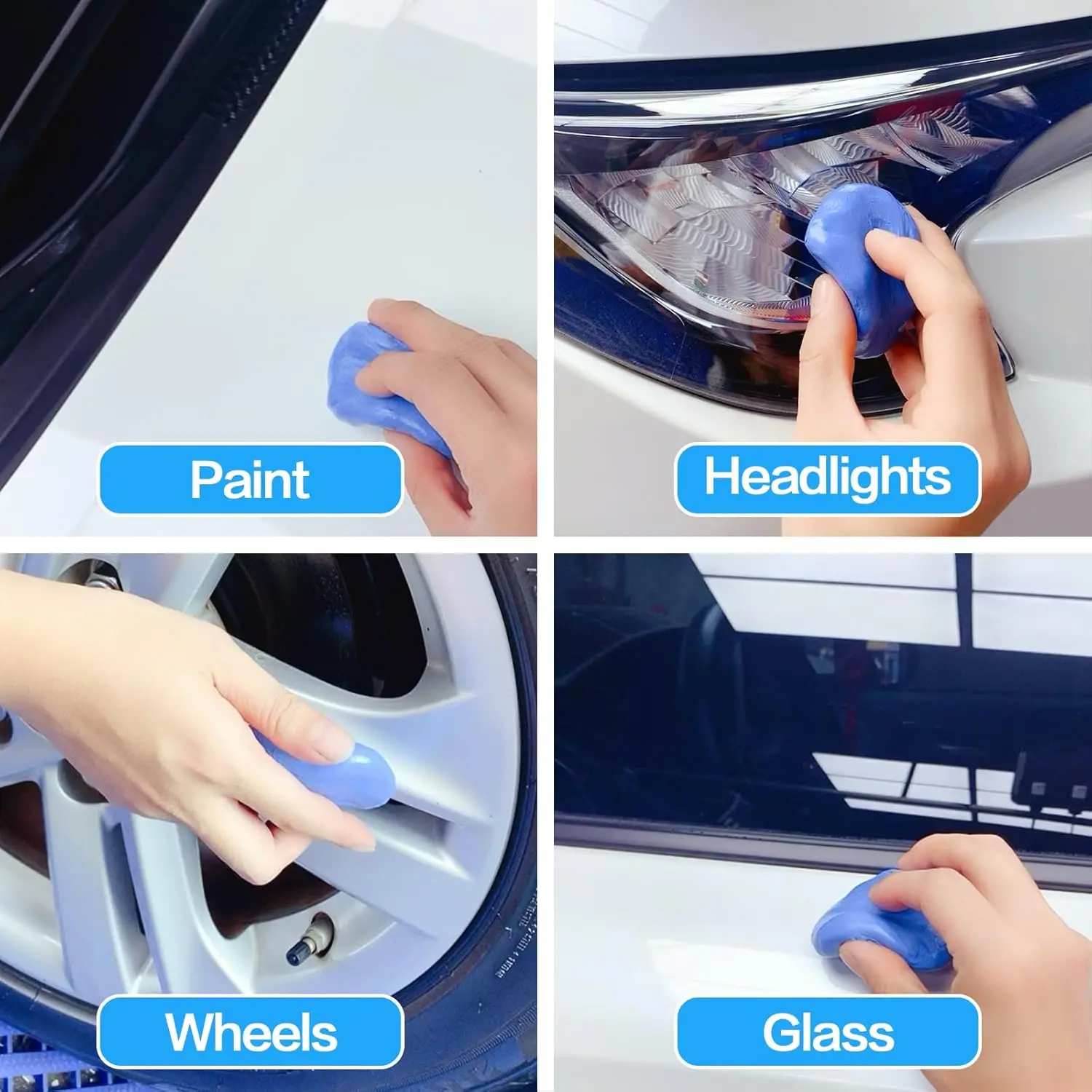 SURAINBOW Car Cleaning Clay Bar Auto Detailing Cleaner Car Magic Clay Bar Fine Medium King Grade Heavy 100g for Car Wash Mud