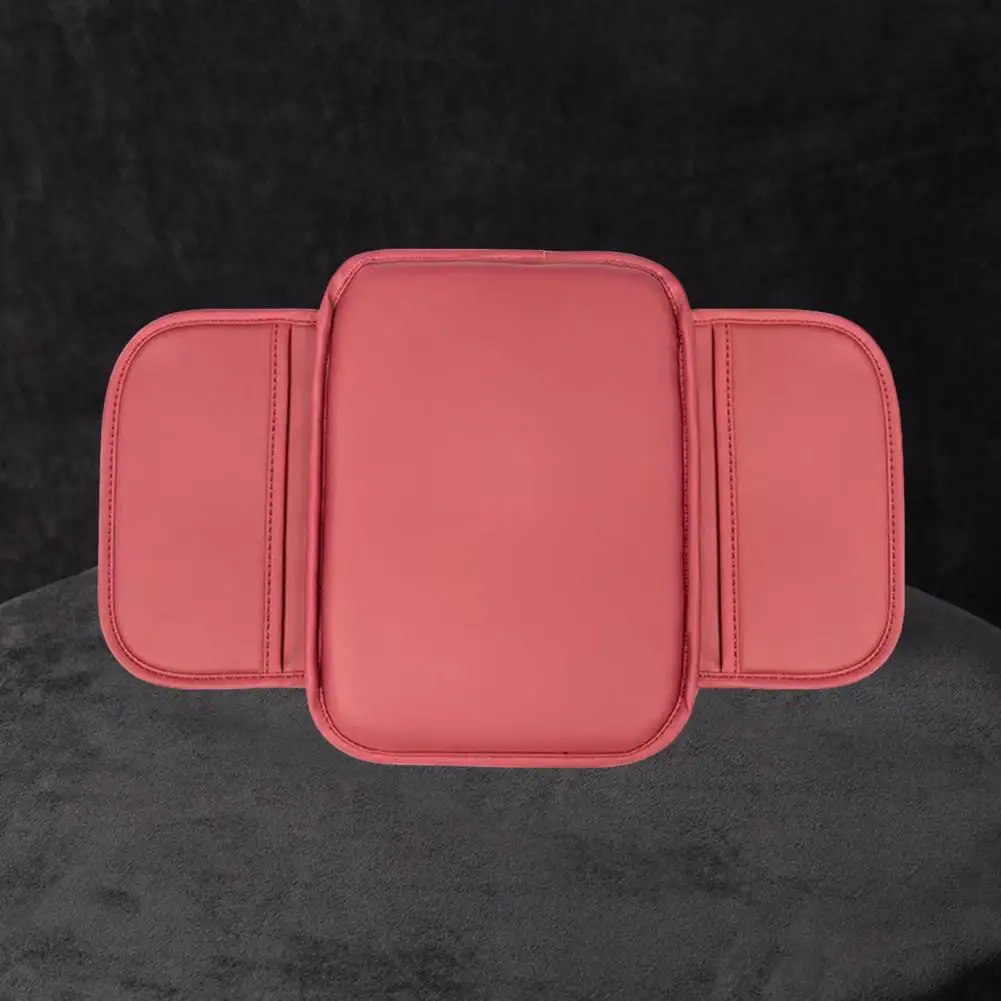 Armrest Box Mat Armrest Pad Waterproof Car Armrest Storage Box Pad with Side Pockets Universal Console Cover Mat for Wear