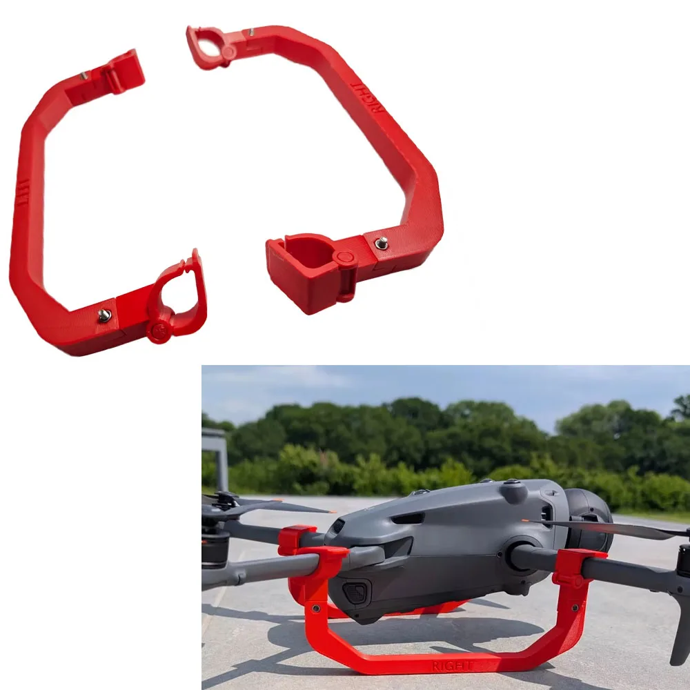 

​Red Landing Gear for DJI Mavic 4 Pro Support Leg Gimbal Camera Lens Heighten Anti-collision Protect Bracket Drone Accessories