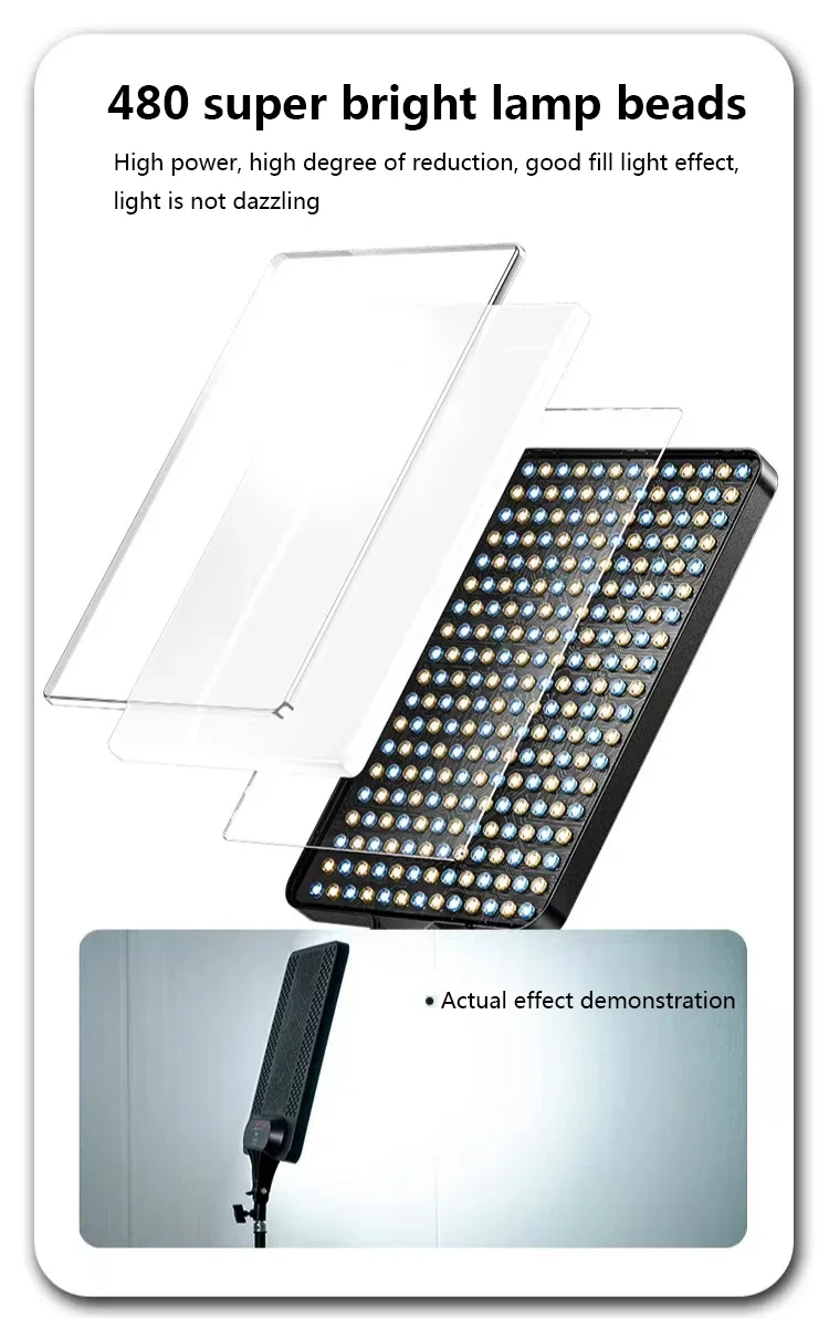 Led Licht 45W Met Professionele Afstandsbediening Dimbare Paneelverlichting Fotostudio Live Fotografie Vullamp