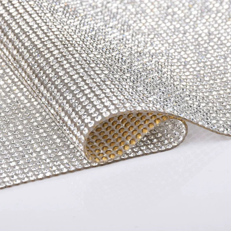

Rhinestone Adhesive Mesh Self-adhesive Adhesive Hot Melt Adhesive Rhinestone Crystal Diamond Glass Diamond Sticker DIY Decor
