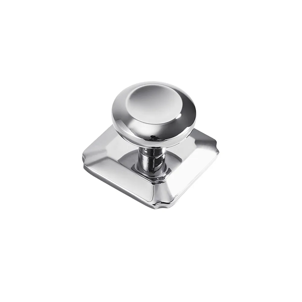 Modern Zinc Alloy Cupboard Handle Silver Polished Cabinet Knobs Decorative Furniture Pulls Home Hardware