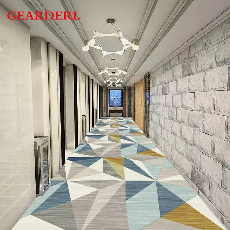 Modern geometric printing carpet, kitchen carpet, bedroom corridor, doormat, non slip, balcony, decorative floor carpet