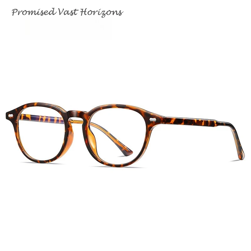 Новые очки в стиле ретро, корейские женские очки в качественной оправе TR, полупрозрачные цветные антисиние очки с демонстрационными линзами, оправа для очков