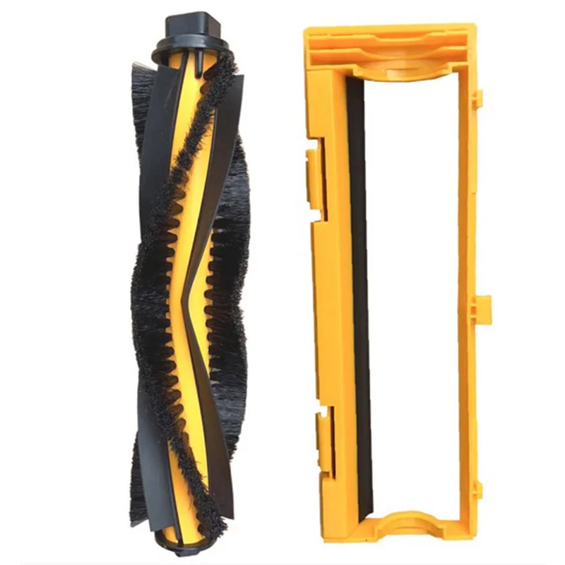 A99T Replacement 2Pcs Vacuum Cleaner Main Brush + 2Pcs Roller Brush Plate Cover For ROSCENIC 800T 820S 830S 830P For LIECTROUX C