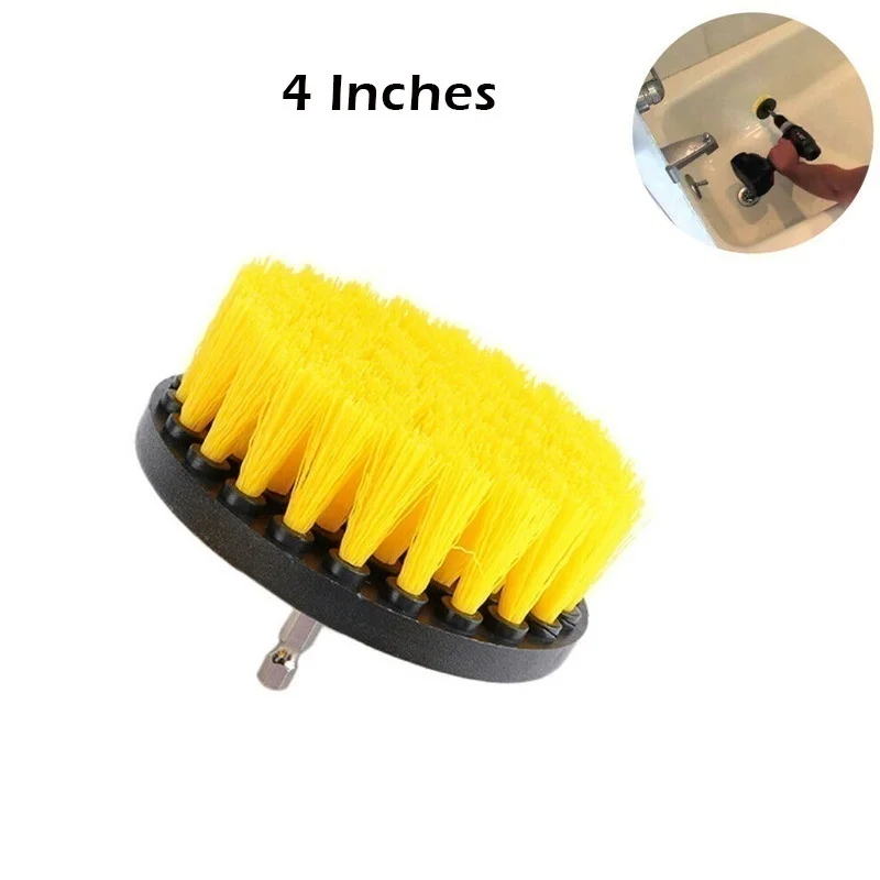 2/3.5/4 Inch Electric Drill Cleaning Brush Tire Cleaning Brush Electric Scrubber Scrub Bit Grout Tile Clean Brush