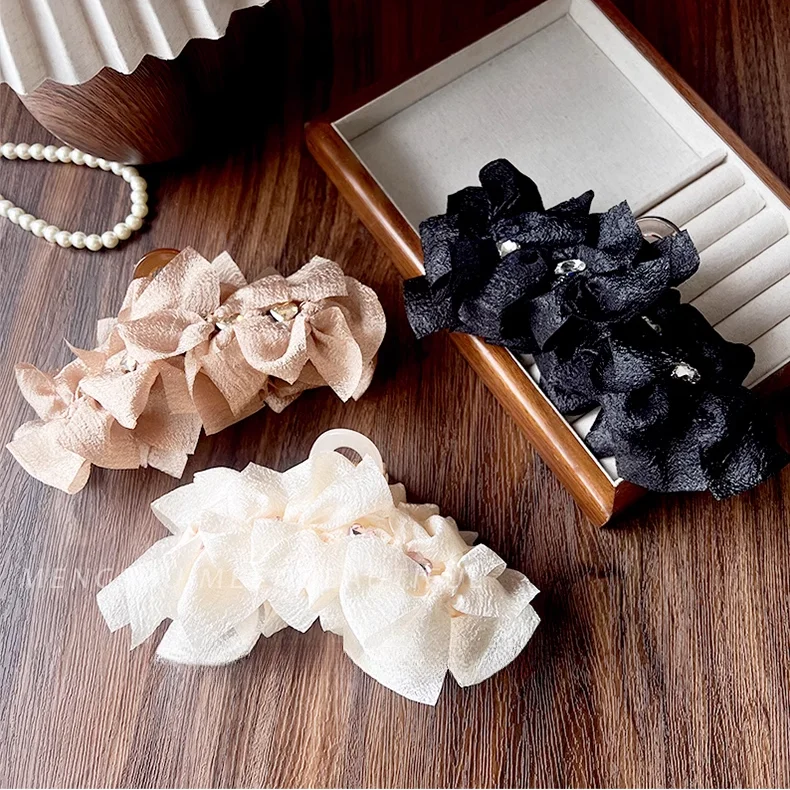 

High End Spring/Summer Mesh Super Fairy Grasp Clip Women's Four Seasons New Style Beautiful Hairpin Large Shark Hairpin