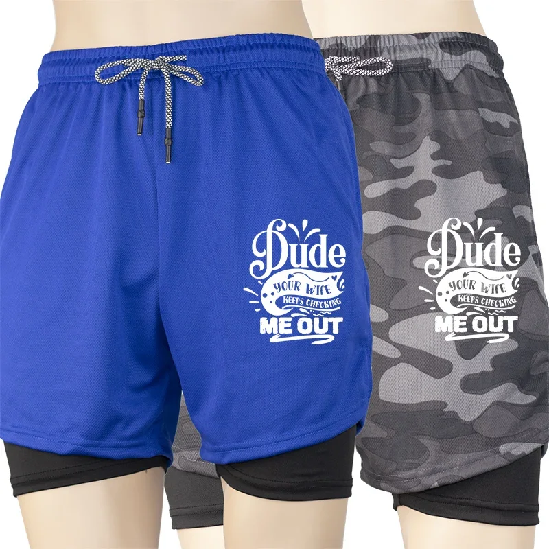 

Мужские компрессионные шорты 2 в 1, с принтом паука, повседневные спортивные шорты для бега в тренажерном зале и тренировке