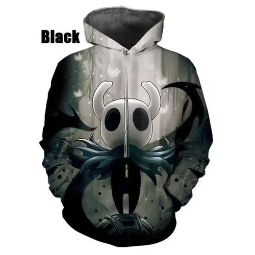 Imagen 1 del producto Sudadera con capucha de caballero hueco para hombres y mujeres, jerséis informales 3D a la moda, ropa de calle, sudaderas con capucha de manga larga de talla grande para hombres