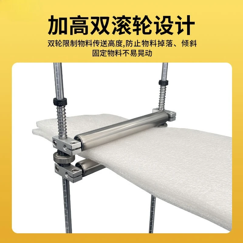 Woodworking Cutting Machine Support Frame Thickened Stainless Steel Long Material Multifunctional  Adjustable Roller Bracket