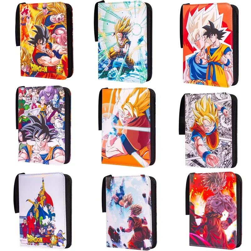 Dragon Ball Card Binder Book Trading Cards Holder Anime Card Album with 50 inner Pages Zipper Hold Up to 900 Cards Kids toy Gift