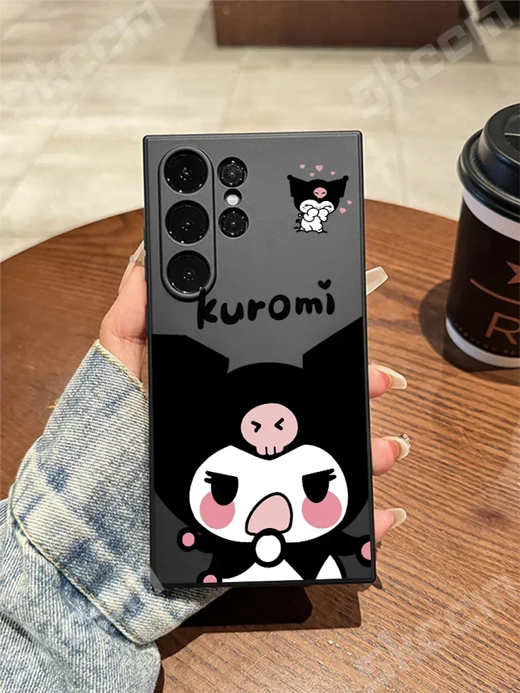 Sanrio Kuromi Phone Case For Samsung Galaxy S24 Ultra S23 FE S22 S20 Plus 5G A15 A35 A50 A51 A54 A55 A71 A72 A73 Cover Y2K Girl