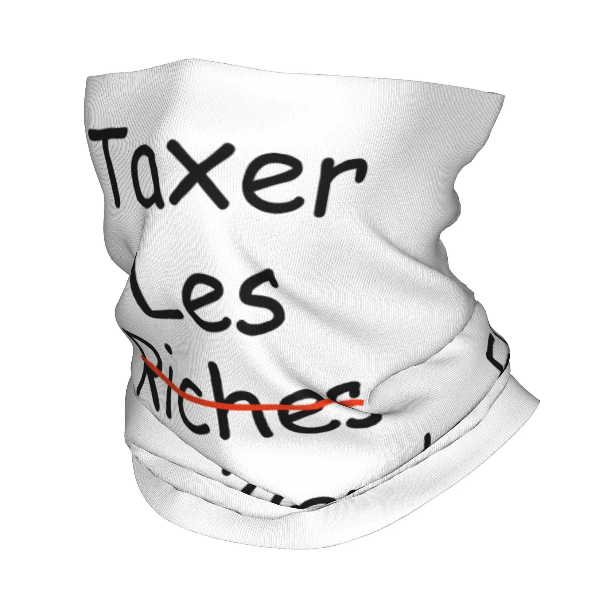Taxes Flemmards France Humor Taxer Les Riches Bandana Halstuch mit Aufdruck, Sturmhauben, Maske, Schal, vielseitig einsetzbar, Radfahren, für Männer, Frauen, Erwachsene