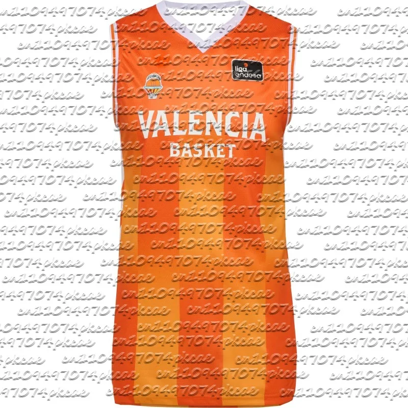 Nueva cesta de Valencia, camiseta de baloncesto de España con estampado 3D de moda, chaleco para adultos y niños, ropa deportiva cómoda transpirable de secado rápido