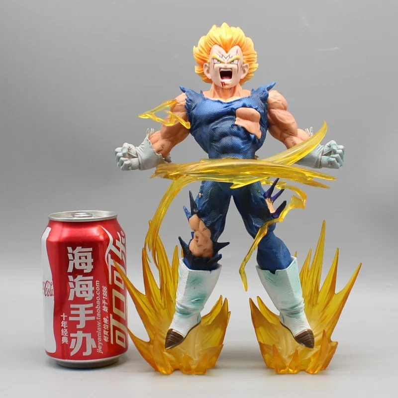 Majin Vegeta Dragon Ball Figures Burst Vegeta Action Figures 26cm PVC Anime Model Collection Toys Desktop Decoration Gifts