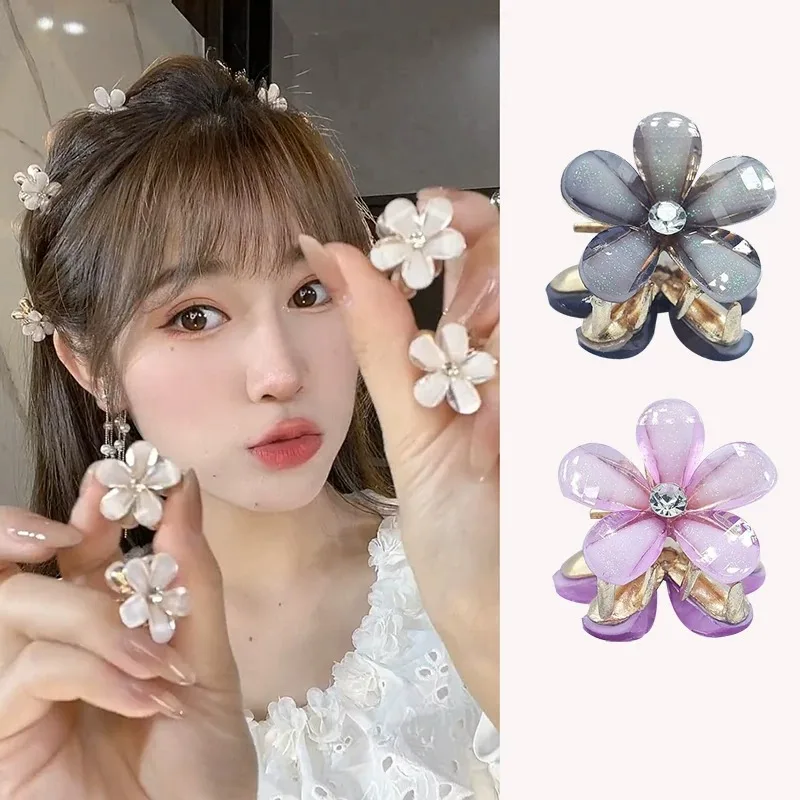 Niedliche Metall-Blumen Kleine Haarklammern für Frauen und Mädchen Haarspangen Haarclips Barrettes Accessoires Kopfschmuck Haarschmuck – Detail 7