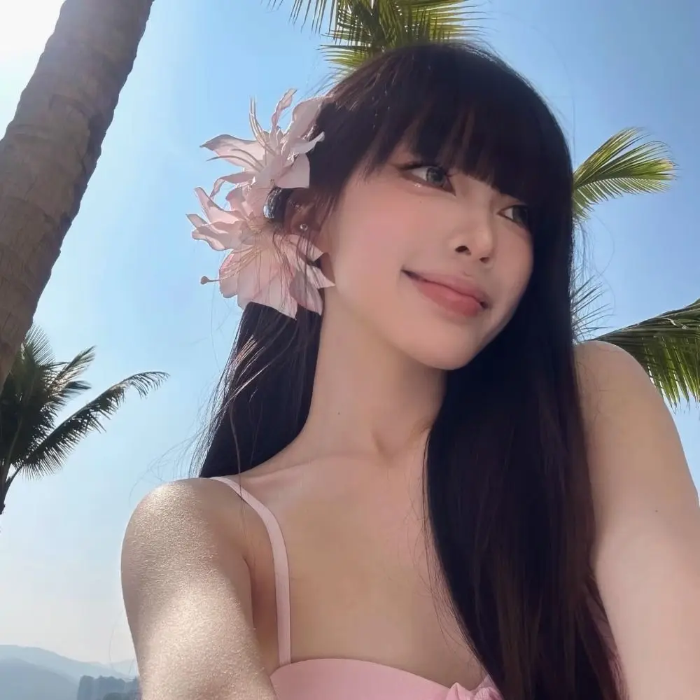 

Элегантная заколка для волос с милым цветком лилии, приморский праздничный стиль, боковой зажим для укладки, зажим в виде утконоса, аксессуары для волос, заколки для девочек