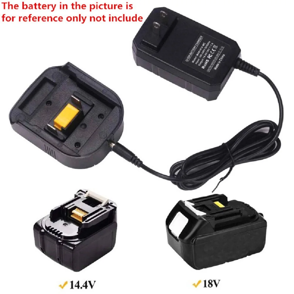 Chargeur de batterie de rechange, 14.4V, 18V, pour Makita BL1415,BL1430,BL1815,BL1830,BL1840,BL1850,BL1860,BL1860B