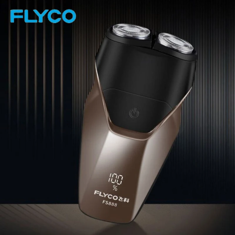

Мужские портативные мини-электробритвы Flyco FS888, новые умные усы с защитой от защемления, IPX7, водонепроницаемая, емкость зарядки, бритва