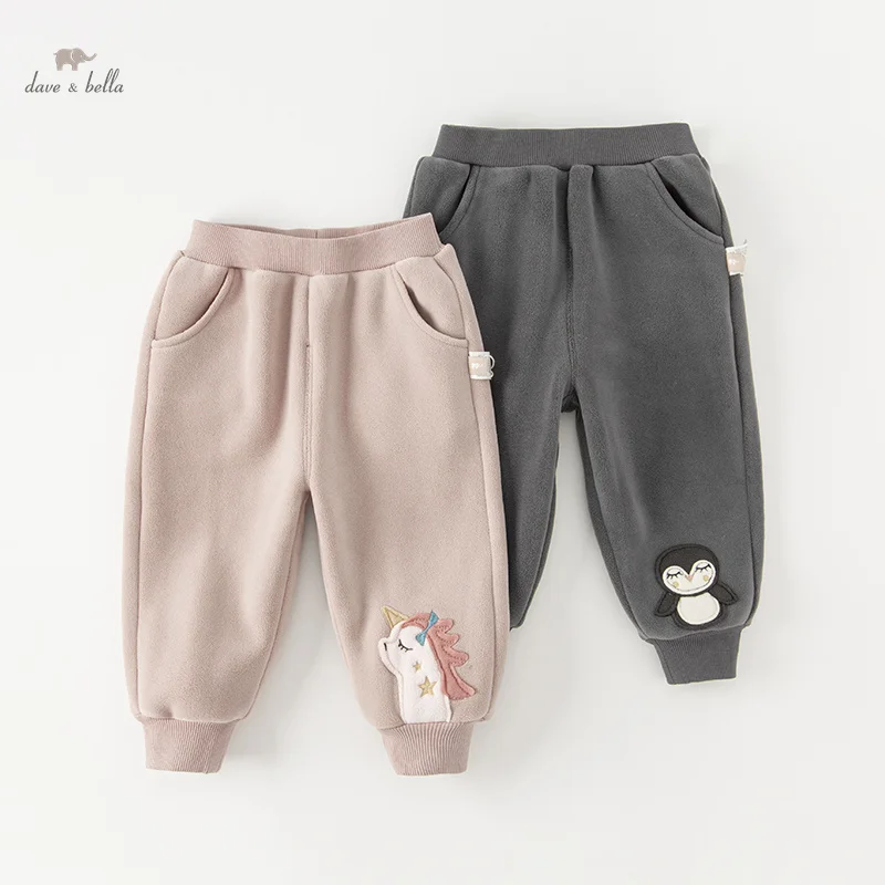 Dave Bella Children's Pants 2023 New Autumn Winter Girls Boys Casual Fashion Cute Comfortable Party Outdoor Sport DB4237765