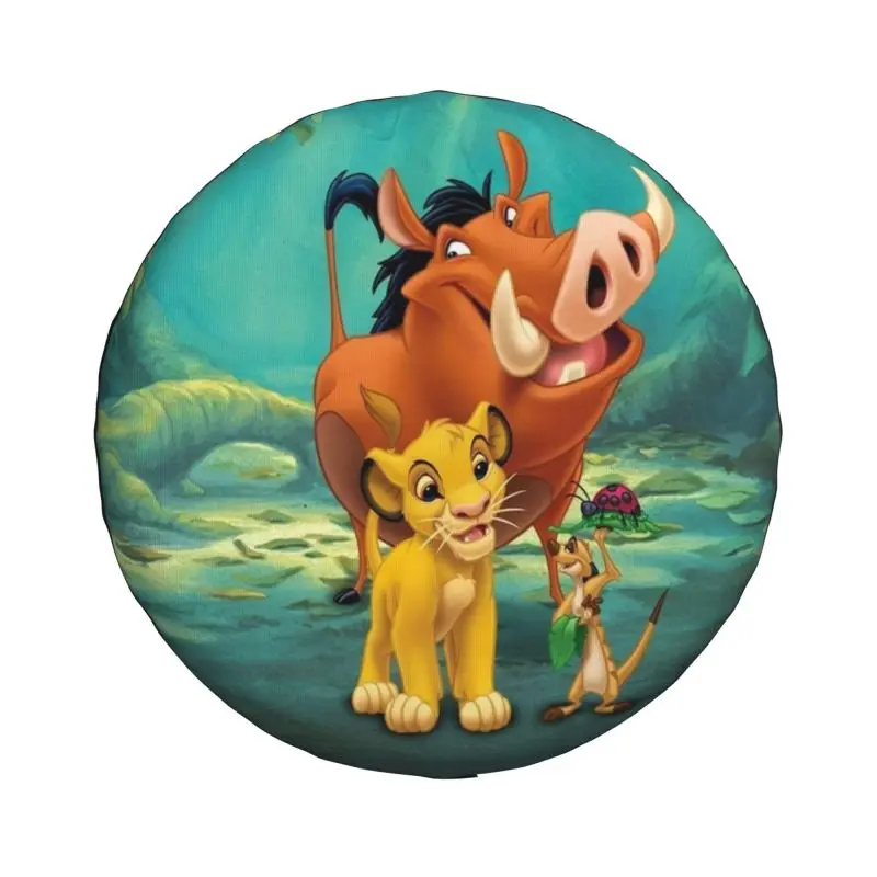 Custom The Lion King Simba Tire Cover 4WD 4x4 RV Cartoon Movie Spare Wheel Protector for Honda CRV 14