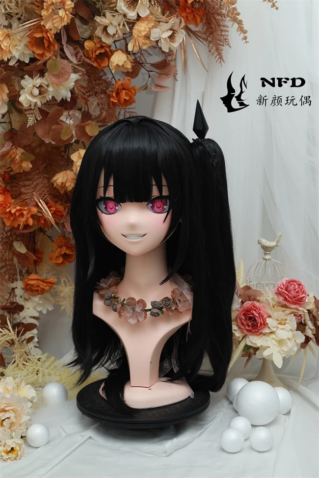 (NFD42-4) تخصيص كامل الرأس مع قفل كروسدريس دمية أنثى/فتاة انمي ياباني شخصية كرتونية كيغ تأثيري قناع كيجورومي #2