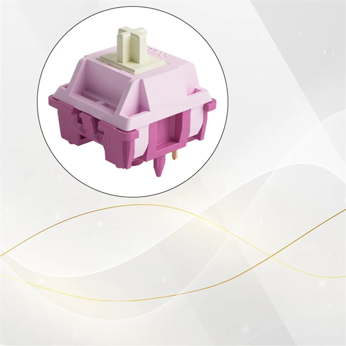 شعبية 45 قطعة كريمي الأرجواني برو التبديل 5-Pin 30gf الفقرة محور متوافق مع لوحة المفاتيح الميكانيكية MX