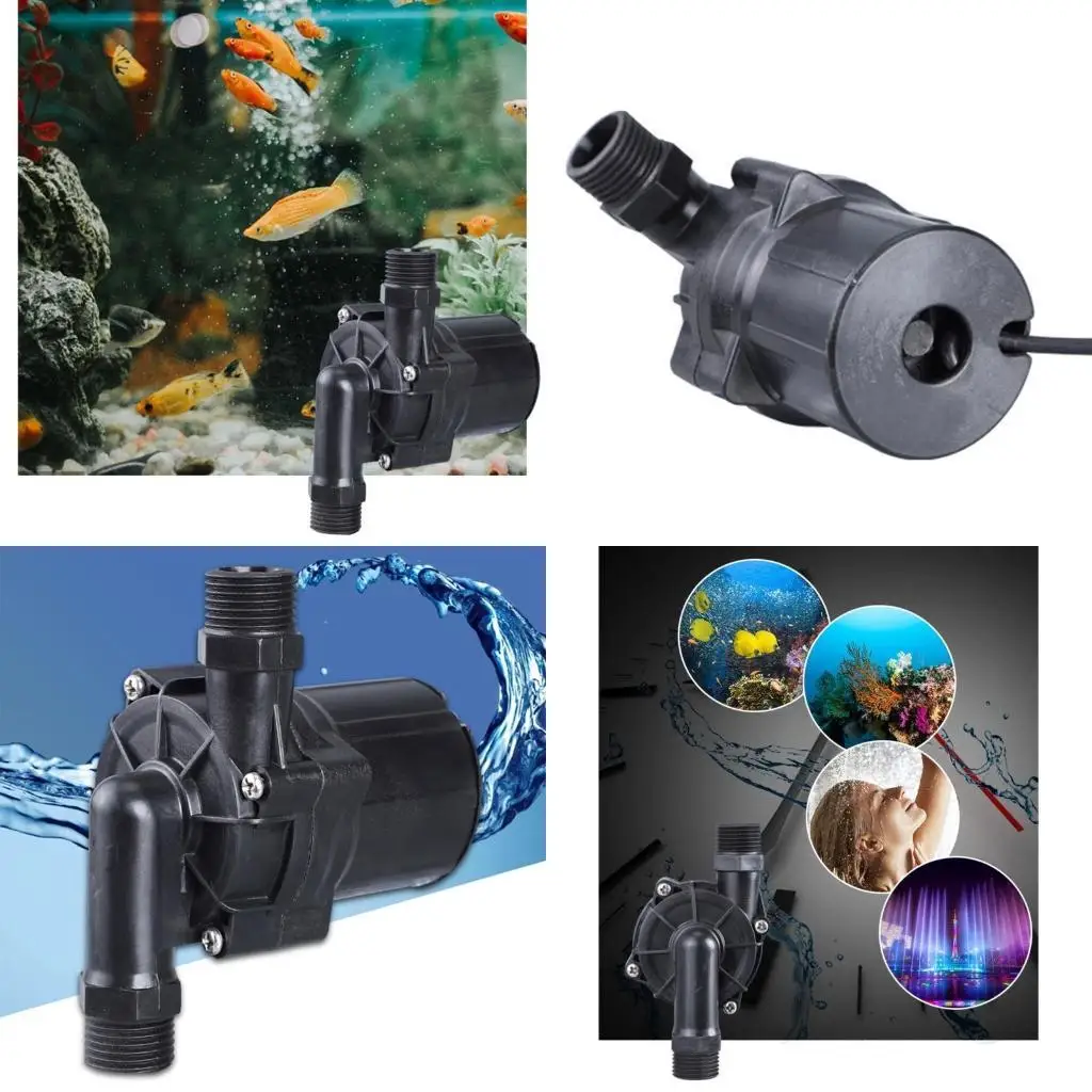 

652F DC24V/12V Микро бесщеточный моторный насос водяной насос Насосы с водным нагревателем для фонтанов, рыбный пруд,