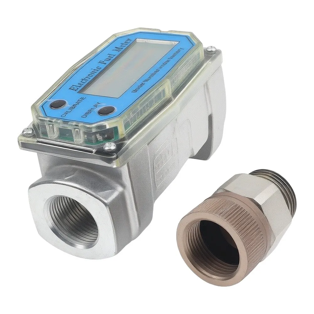 Diesel Flow Gauge for turbine Flow Meter For Fuel Transfer Monitoring Aluminum Alloy Housing For Water For  Diesel