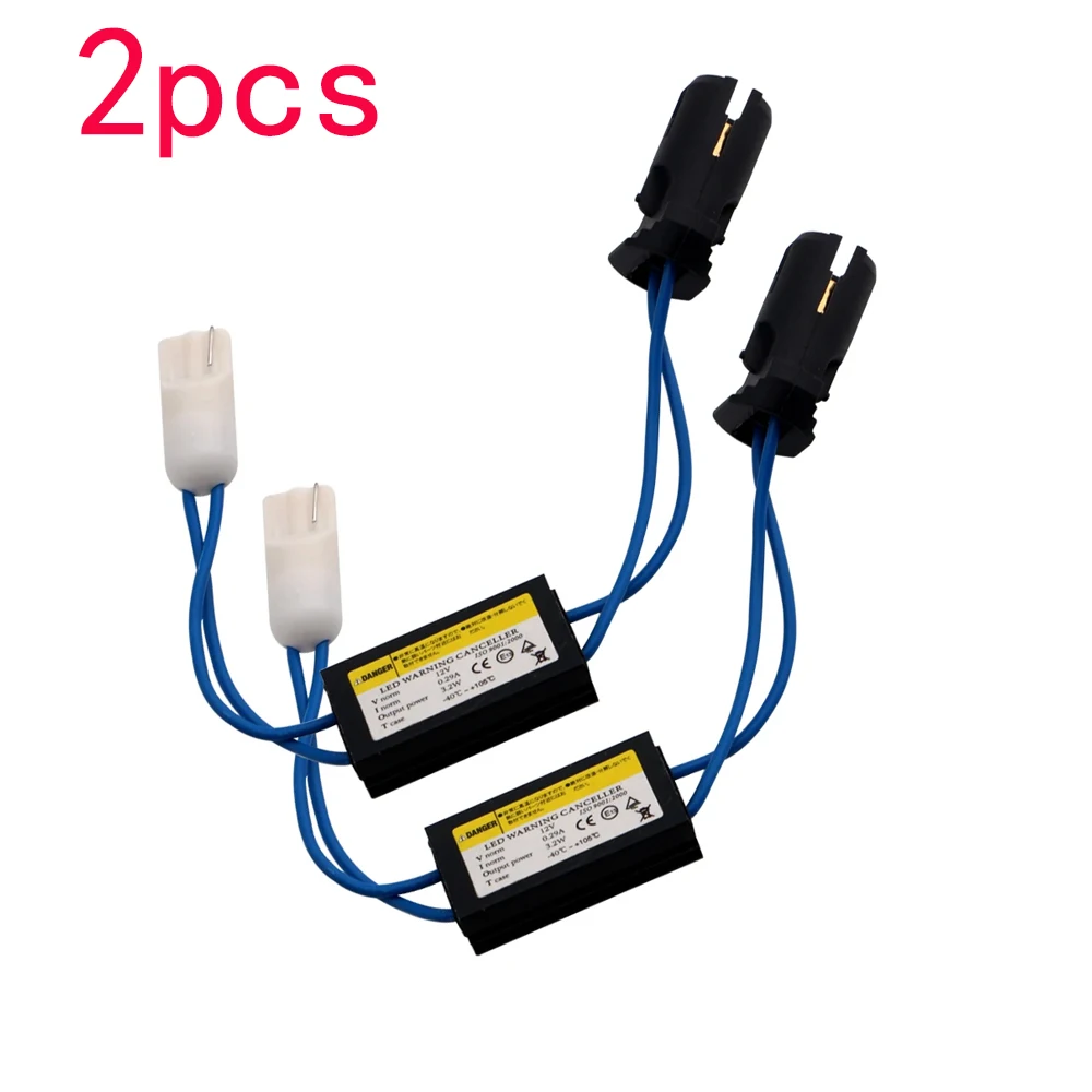 

2Pcs LED Warning Canceller Decoder Car Lights OCB Load Resistor Module T10 W5W 501 192 168 Canbus No Error Cable Anti Flicker