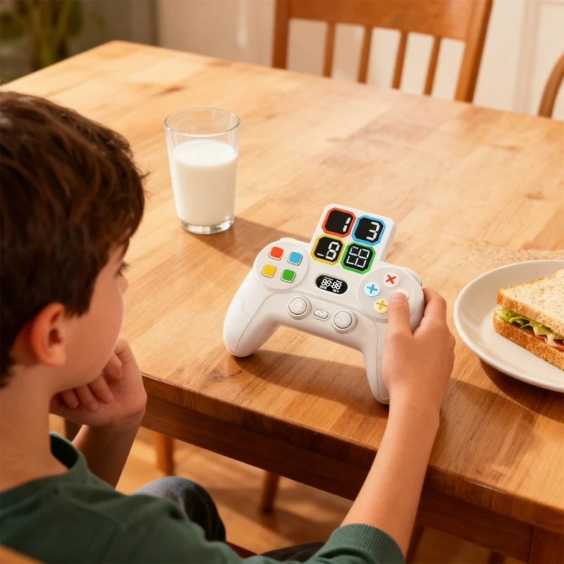 Transportable Mathematics Learning Device For Kids 1300+ Leveled Riddles Parent Child Participatory Game With Safe 15UB