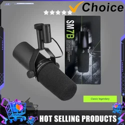 SM7B Cardioid Dynamic Microphone Sm7b 7B Studio Selectable Frequency Response Microphone for Live Stage Recording Podcasting