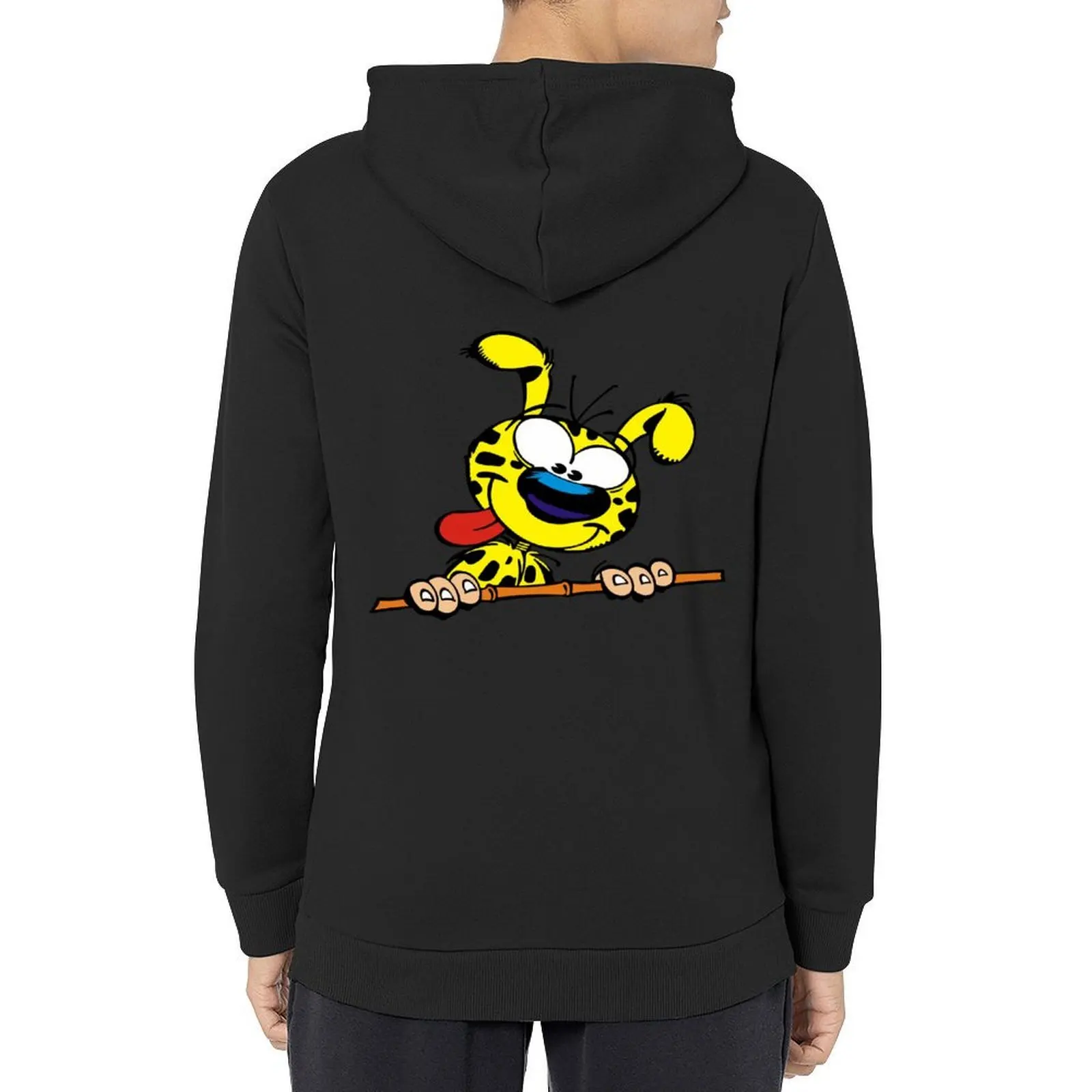 

Marsupilami with stick Hoodie male clothes aesthetic clothing japanese style fashion men men hoodie