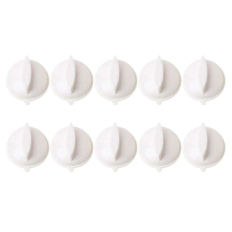 Set of 10 Microwave Knob Replacement Timer Knob Knobs Plastic Texture D Shaped Hole Knob for Oven Dropship