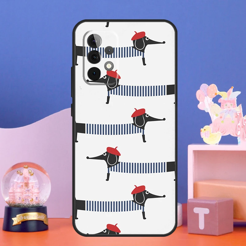 Dachshund Sausage Dog Funda For Samsung Galaxy A13 A23 A33 A53 A52 A32 A22 A12 A51 A71 A15 A25 A14 A34 A54 Case