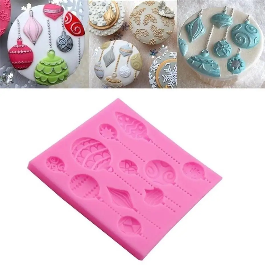 1 Pcs Christmas Ball Shape Silicone Mould Christmas Ornament