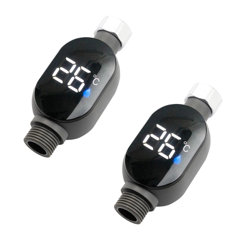 Bath Time Safety Thermograph Feature LED Display Large Screen Instantly Water Temperature Reading Tool for Bathroom