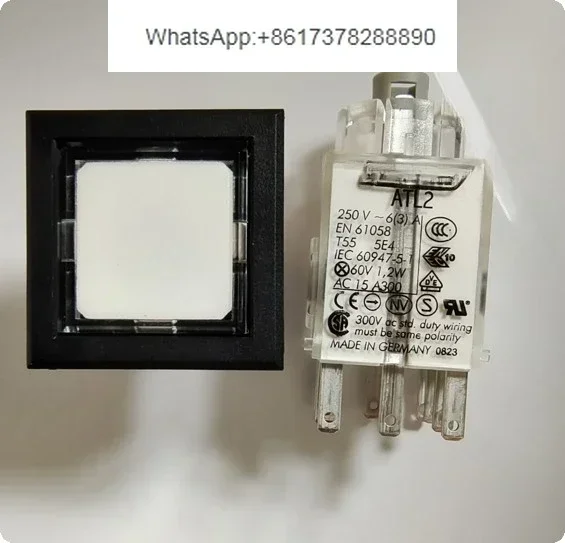 Touchpoint button ATL2 self-reset/instantaneous, with lamp holder 2NC + 2NO 250V/6A