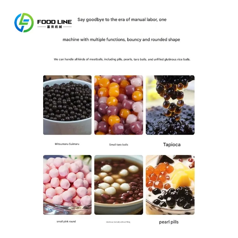 Customized High Efficiency Tapioca Pearl Machine Double Colored Stuffed Taro Ball Forming Machine 220v