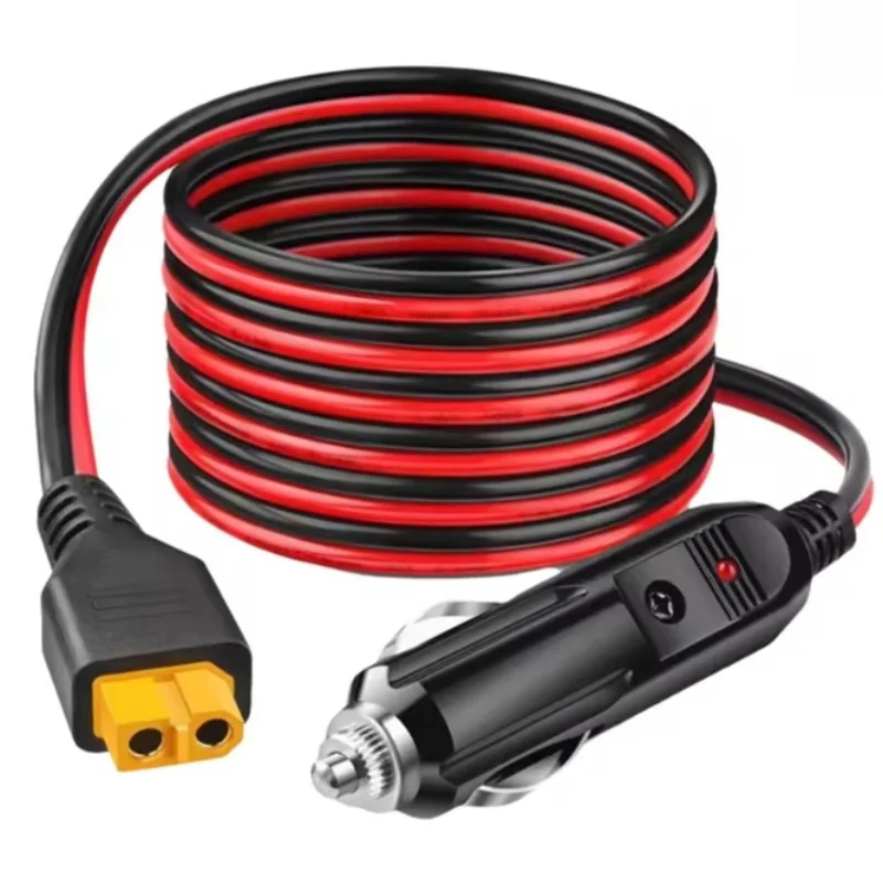 1-5m 12AWG XT60i XT60 Molded Cable to Cigarette Lighter Plug for Oukitel Allpowers R600 Anker Solix