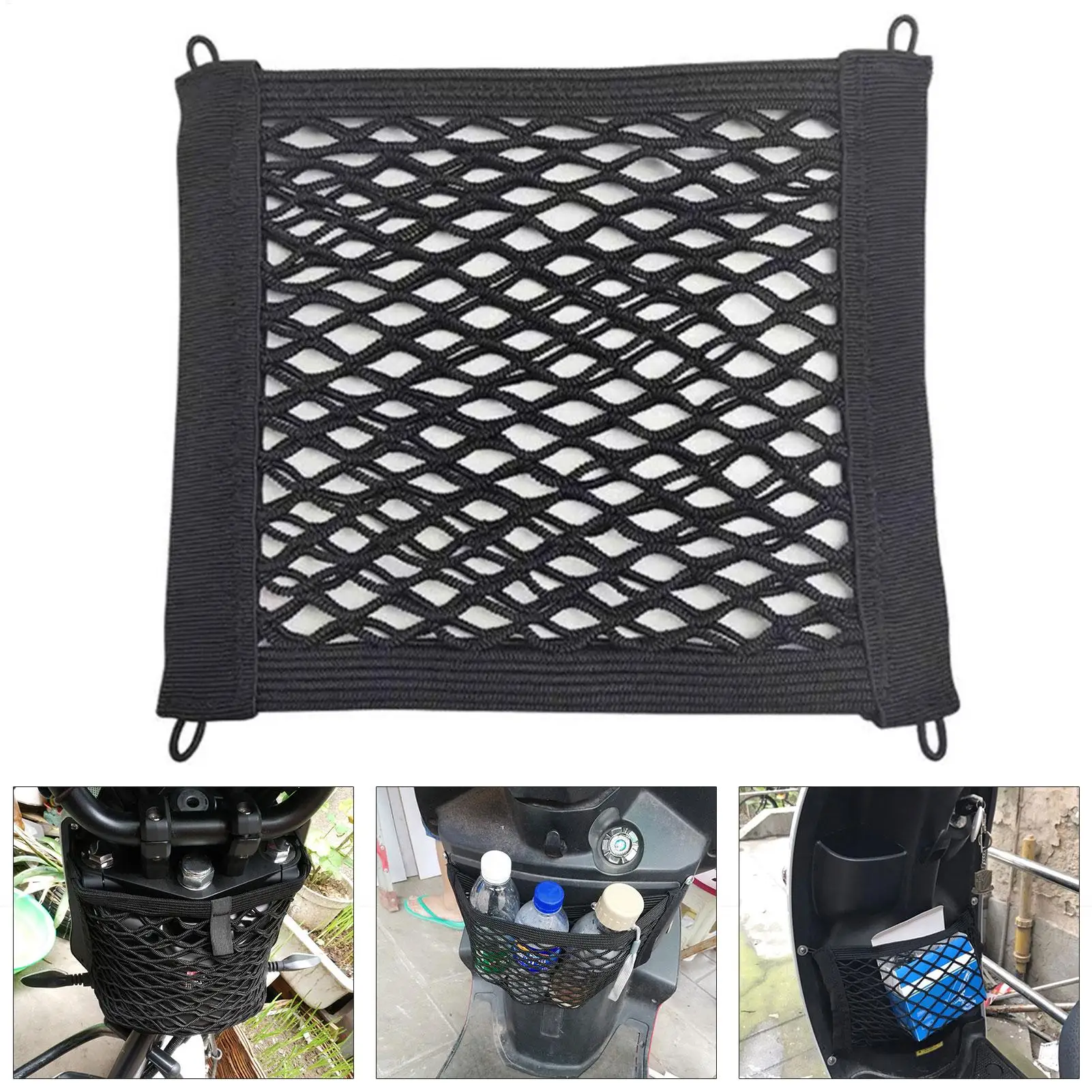 Motorcycle Cargo Net High Strength Elastic Mesh Cargo stable Net Good Storage bag, miscellaneous items modification basket