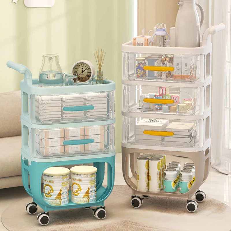 

Children's living room, sofa sideboard, side table, transparent snack trolley, removable bedside, small storage shelf