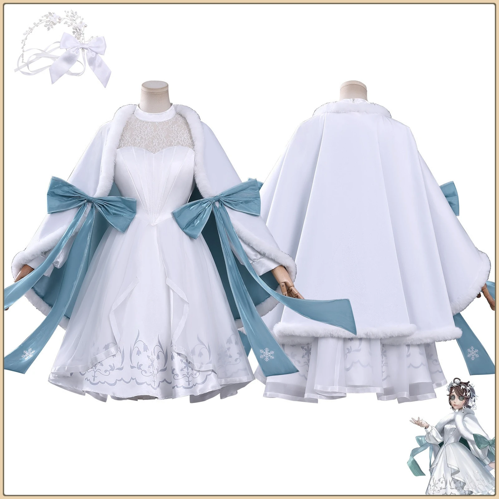 

Hot Anime Game Character Gardener Cosplay Costume Anime Style Winter Outfit Full Set High Quality Stage Anime Outfit (Female)