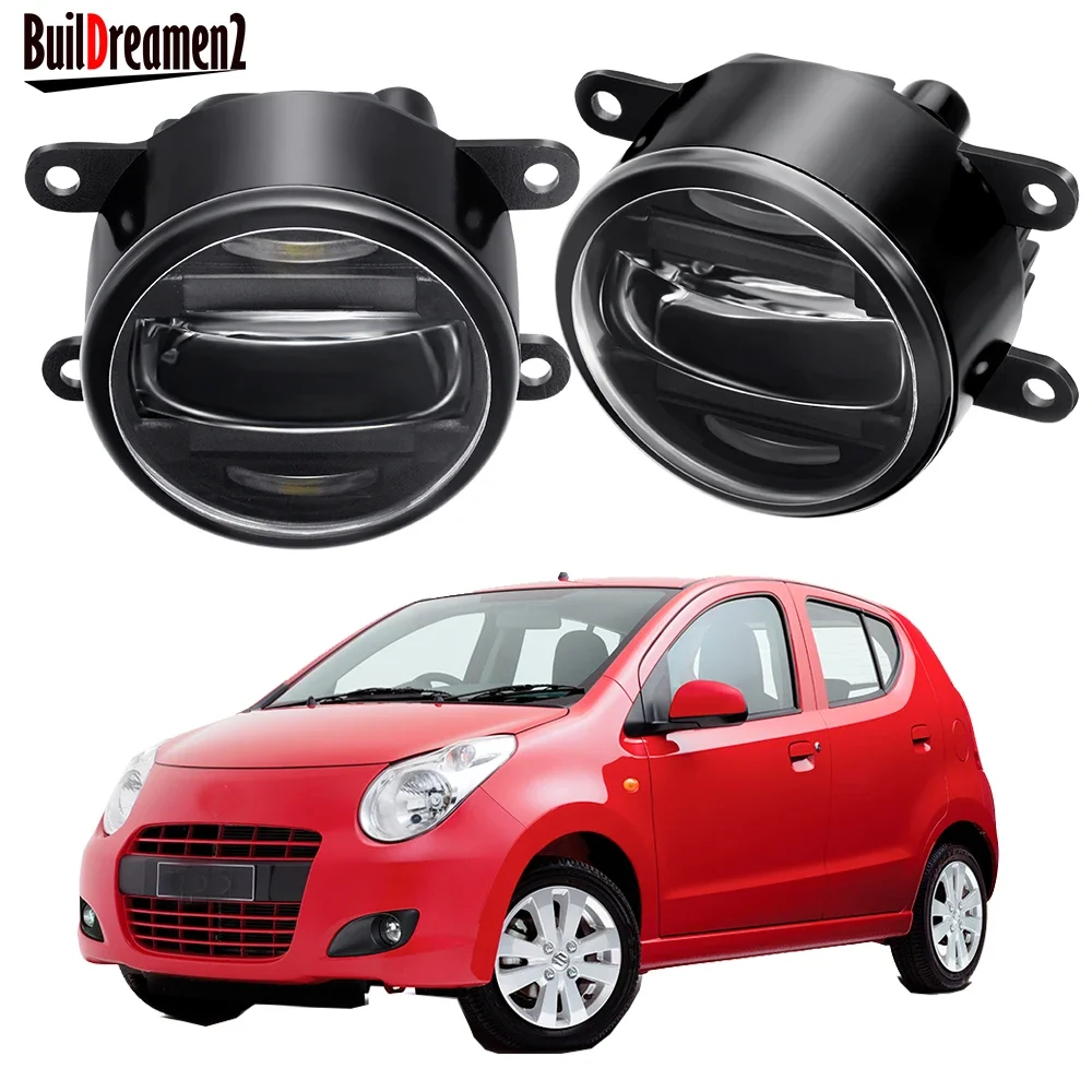 

2IN1 Fog Light Assembly DRL 30W Aluminum Car Front Bumper LED Fog Daytime Running Lamp For Suzuki Alto V GF Hatchback 2009-2015
