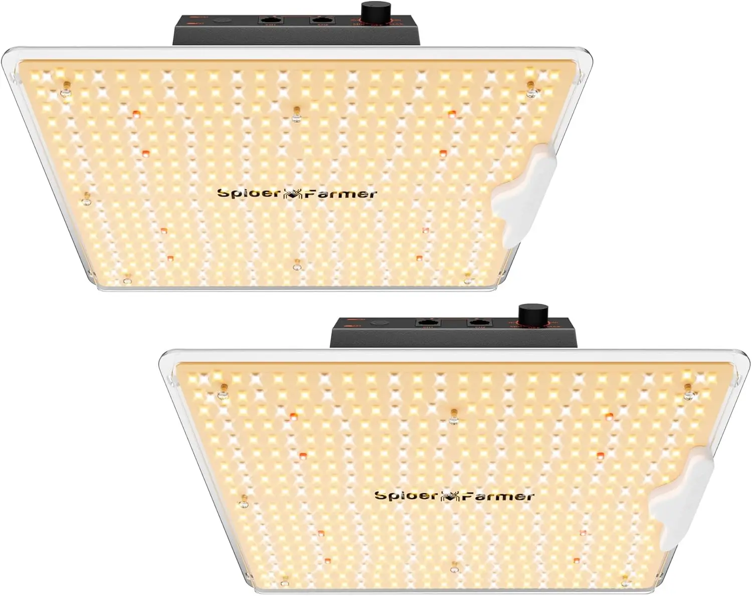 2025 New SF1000D 2Pack LED Grow Light with Samsung LM301B Diodes Deeper Penetration IR Lights Full Spectrum Growing Lamps