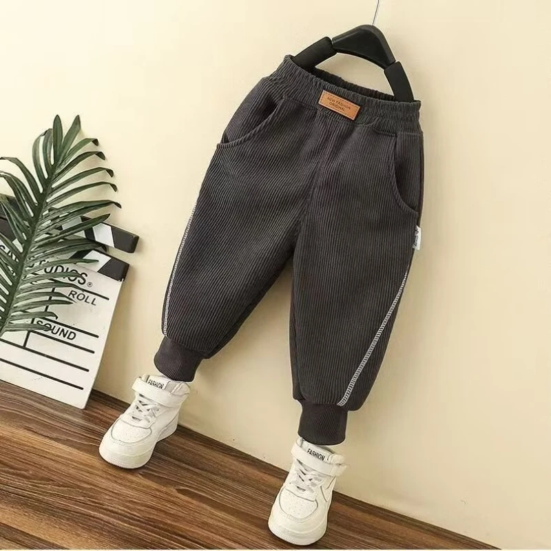 Cotton Boy Cargo Pants Children Casual Sweatpants Three-dimensional High Visibility Sports Pants Fashion Children\'s Clothing