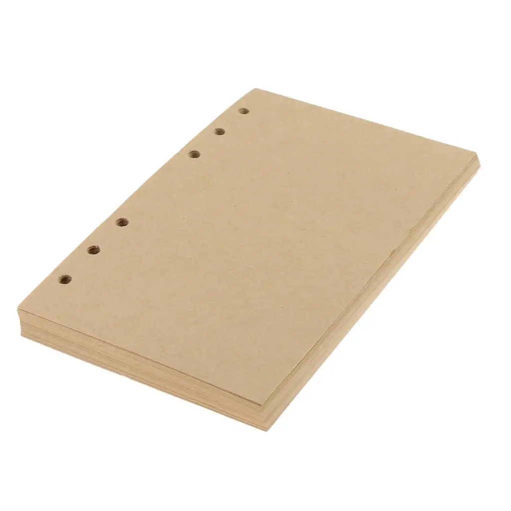 

Kraft Paper Inserts for Notebook Binders A6 Size 6 Holes - Double Pack